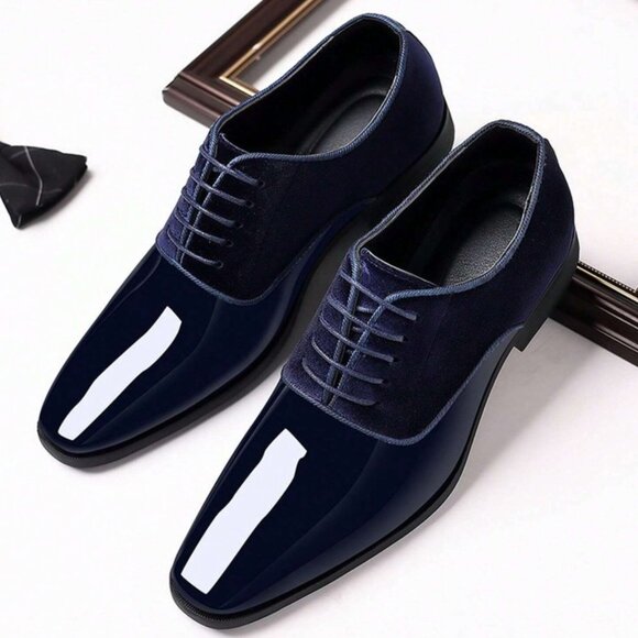 Men’s Dress/ Formal Patent Leather Oxford Shoes main image 7